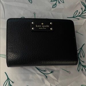 Kate Spade Black Textured Wallet